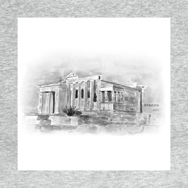 black and white The Parthenon,Athens 2005 by colorandcolor